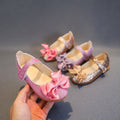 Girls' leather shoes - sequin princess shoes with bows - baby girl performance shoes - direct from the manufacturer - toddler sizes available