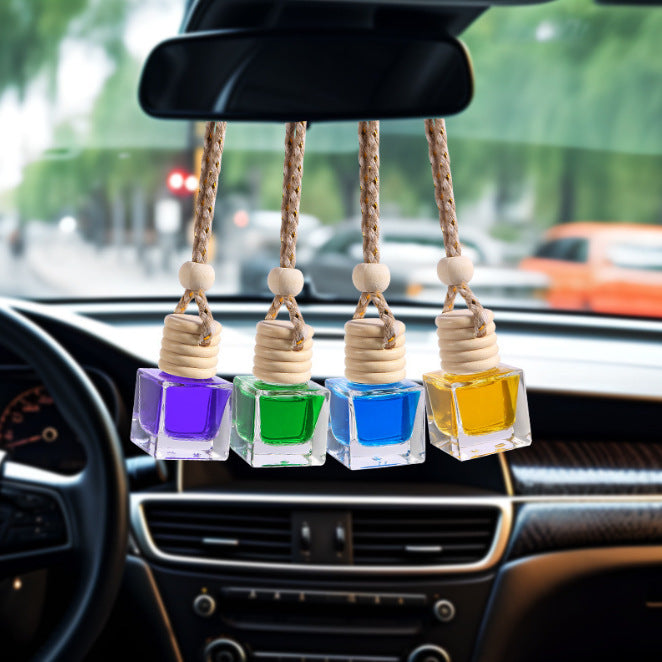 Car air freshener pendant, 8ml car perfume, long-lasting light fragrance for car interior, car dangle, cologne for men and women