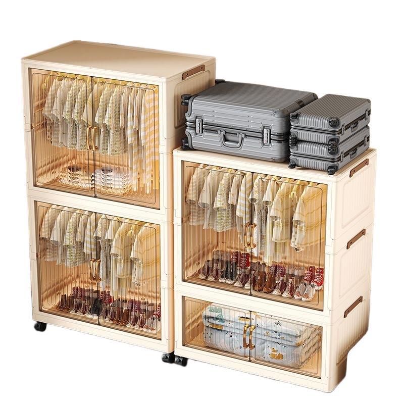Installation-free kids wardrobe foldable storage cabinet baby simple wardrobe clothes storage cabinet kids small wardrobe