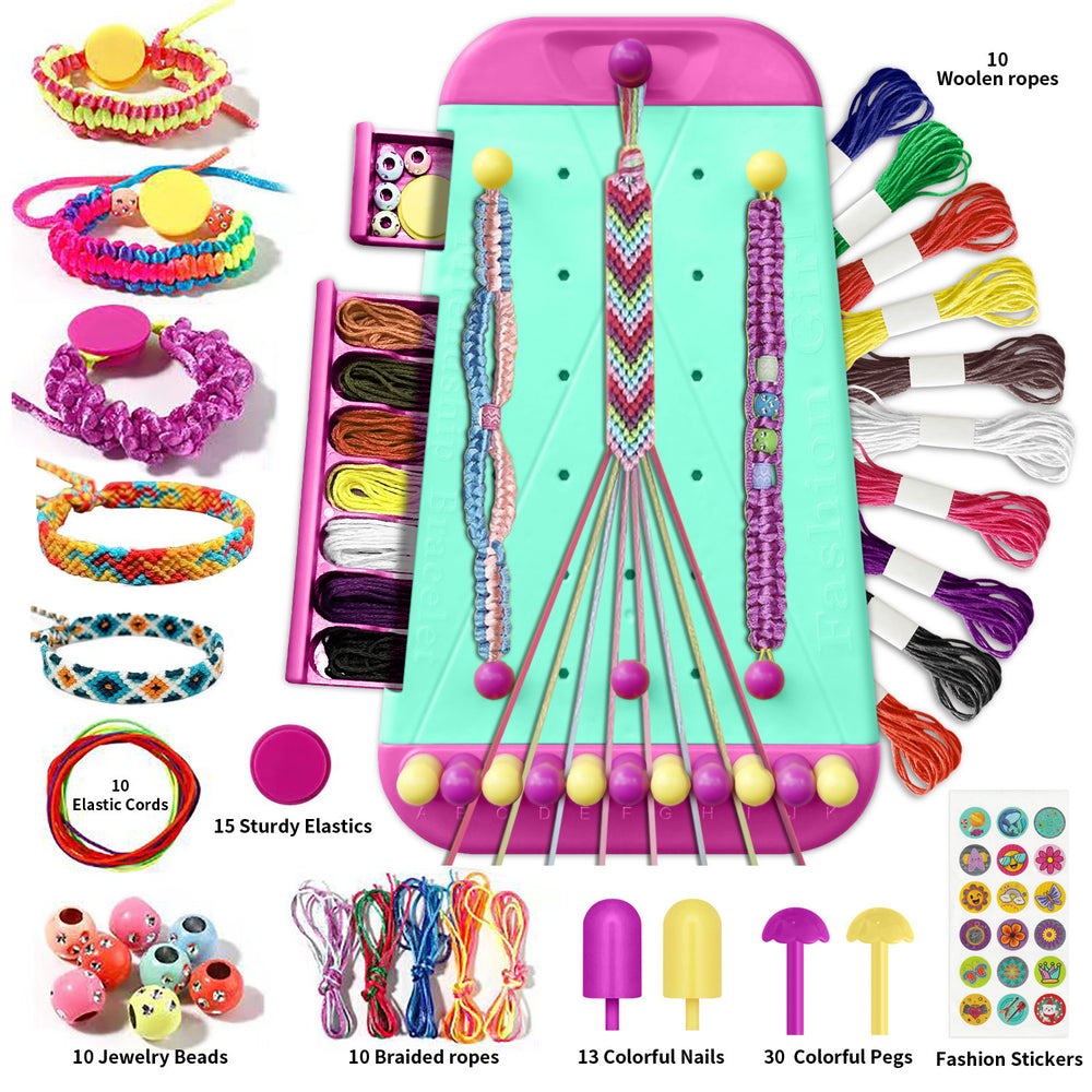 children's bracelet box braided rope diy friendship rope toy girls educational handmade gift beading amazon