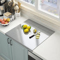 Stainless steel cutting board kitchen rolling board fruit chopping board baking kneading large chopping board household and panel