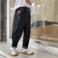 Boys' spring/autumn jeans - new  collection - kids' pants - mid-to-large size - loose fit - korean style - trendy
