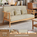 Scandinavian style solid wood single sofa chair living room for home rental house small casual lazy sofa modern casual