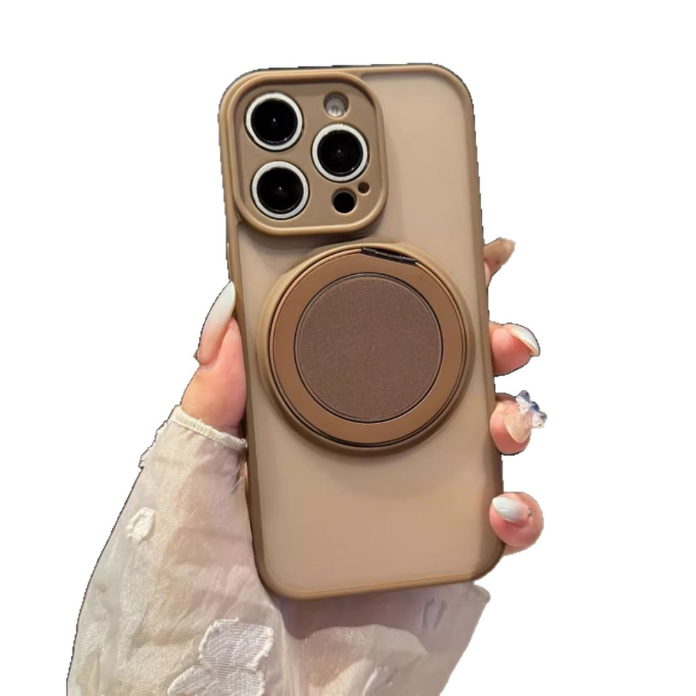 17 mobile phone case rotating stand 360 matte skin feel suitable for iphone 16 high-end pivot 11 apple 15pro