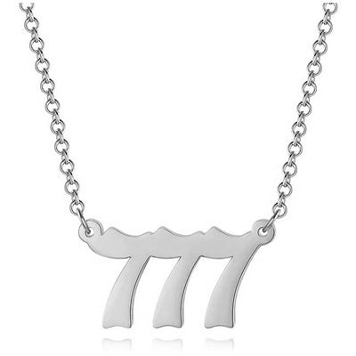 Amazon fashion custom stainless steel pendant necklace - european and american popular numbered choker