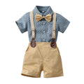 Boys' summer outfit set: new stylish baby trendy fashionable shirt, short-sleeve children's shirt, summer boys' shirt
