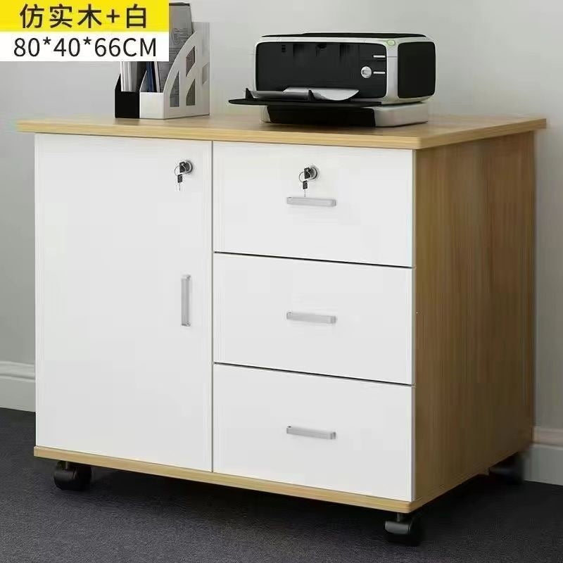 Office file cabinet with lock, storage cabinet, drawer storage cabinet, low cabinet, movable storage cabinet, balcony storage cabinet