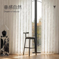 New arrivalfrenchretro butterfly window screen light-transmitting gauze curtain high-end decorative gauze shaoxing keqiao curtain wholesale