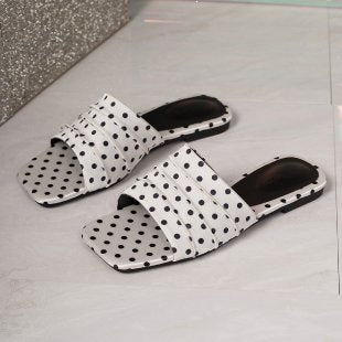 Plus size women's flat sandals for summer outdoor wear,  new style, perfect with skirts, casual vacation-ready thong sandals