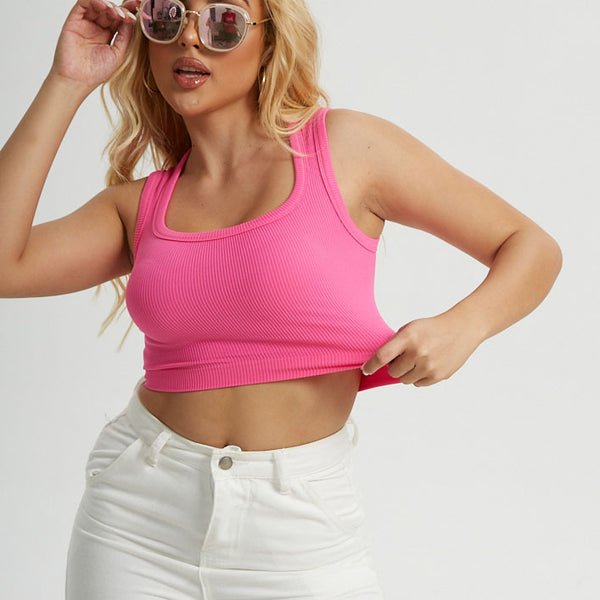 Yiwu factory 's new generous collar threaded yoga sports vest underwear inner and outer wear running quick drying