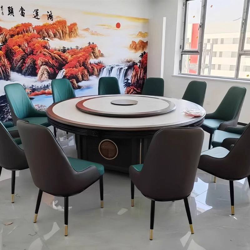 Customized hot pot barbecue table, smokeless purifier, induction cooker, integrated roasting and rinsing, skewers of fragrant barbecue shop, hot pot tables and chairs