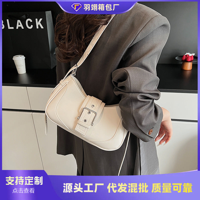 Cross-border high-end niche bag women's 2025 new spring and summer sweet and cool Spice Girl messenger bag women's shoulder armpit bag
