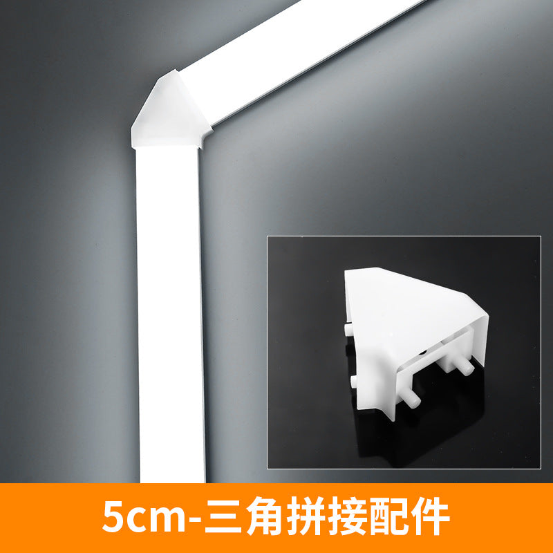 Five-sided led strip light tube, super bright daylight, 1.2m all-in-one bracket, shop office lighting