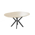 Factory direct custom wholesale modern tea table light luxury round table living room extendable oval dining table home dining table