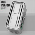 Baolian stainless steel toolbox - industrial grade storage box, multi-purpose heavy-duty metal tool chest for car and home use, portable