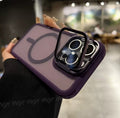 Lens holder and goggles suitable for apple 16promax skin-feeling frosted magnetic phone case iphone15 protective cover