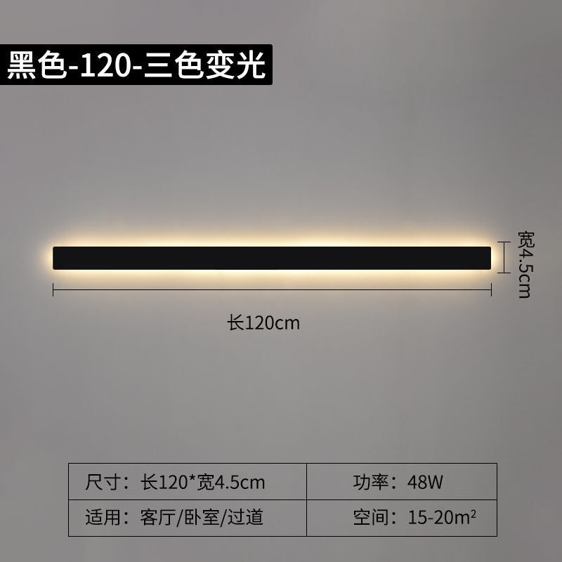 Long strip wall lamp modern casual living room sofa background wall lamp normcore bedroom bedside lamp aisle staircase lamp