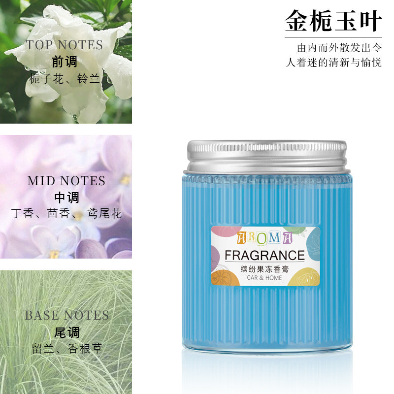 Car aromatherapy creative solid car balm ornament solid car perfume aromatherapy classy aluminum cover glass bottle