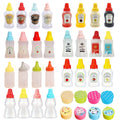 Mini sauce bottle plastic squeeze sauce bottle japanese style squeeze condiment bottle food grade portable soy sauce bottle cross-border
