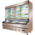 Ordering cabinet malatang display cabinet commercial refrigerator noble champagne vertical maocai freezer ordering cabinet
