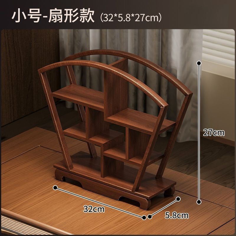 Chinoiserie tea room desktop bogu rack solid wood tea table storage rack small teapot tea set tea cup storage display ornaments