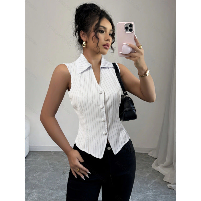Aliexpress 1688 independent station in stock women's french elegancestripes eleganceshirt