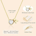 2026 european and american new product golden 26 letter necklace for women niche fresh heart sweet versatile pendant copper clavicle chain