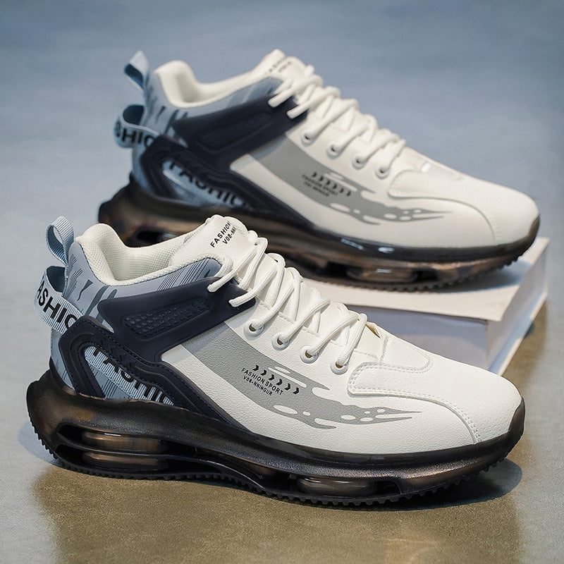 Men's 2025 new winter air cushion running shoes - waterproof, anti-slip, shock-absorbing, breathable men's casual dad shoes