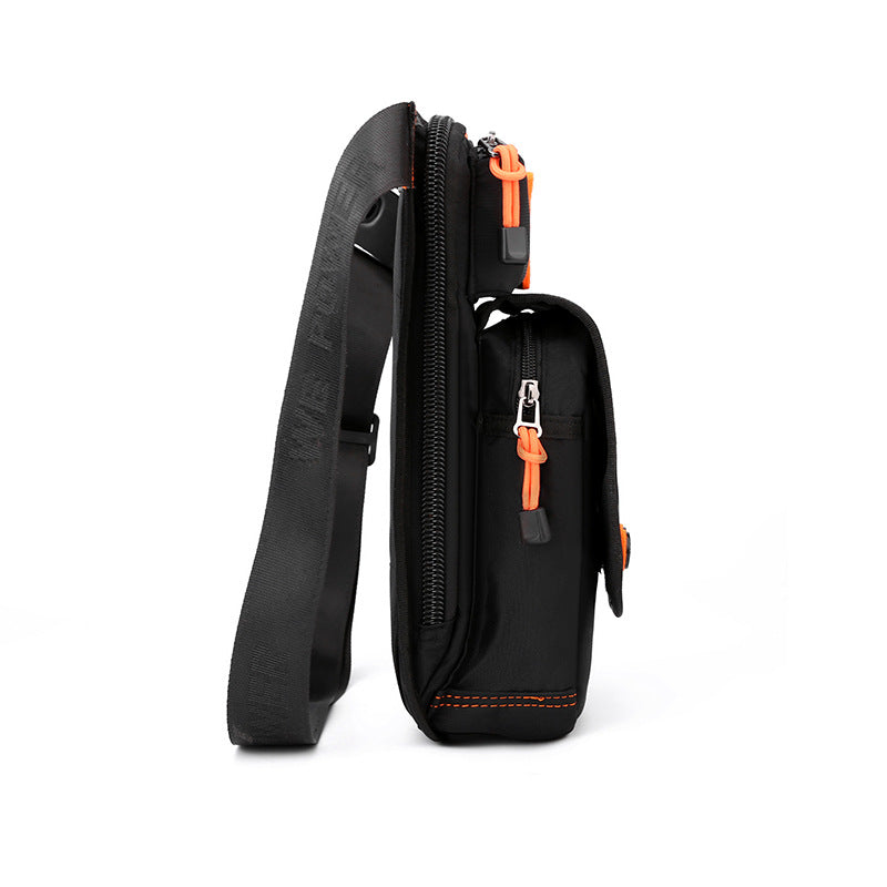 Cross-border new cycling leg bag outdoor sports close-fitting fanny pack casual men's breast bag large capacity shoulder messenger bag