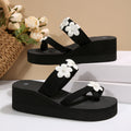 Camellia fashion new thick sole plus size flip flops 2025 summer new korean niche style sandals and slippers for women