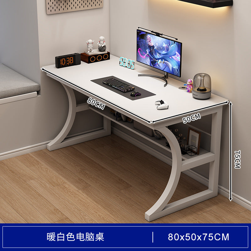 Bedroom study desk computer desk desktop gaming desk home office desk with storage shelf simple desk