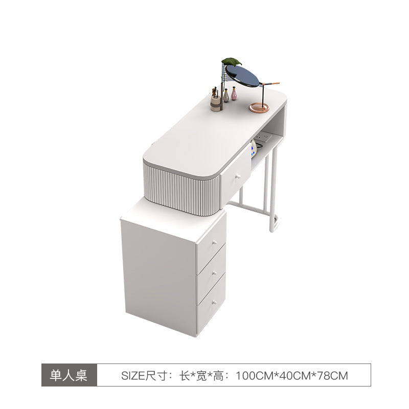 Cream style manicure table and chair set Japanese manicure table special price economical single double ins Internet celebrity multi-function