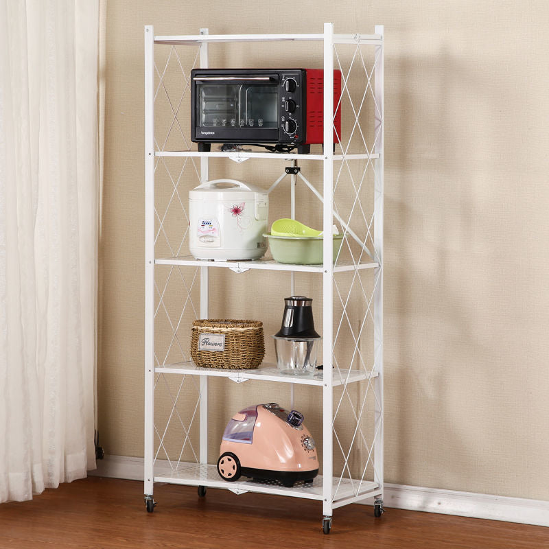 Shelf Floor-to-ceiling multi-layer storage rack Home balcony Bedroom wrought iron finishing rack Storage rack Shelf Layer shelf