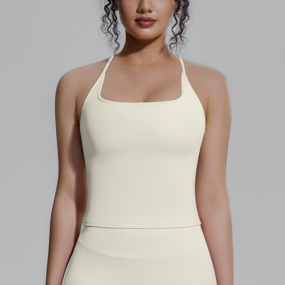 new arrival tight sports intimates women's padded i-shaped back yoga tops pilates fitness vest