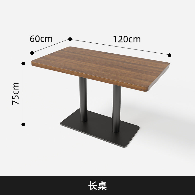 Cross-border industrial style pub tables and chairs cafe bar sofa barbecue restaurant western restaurant dining bar clear bar booth sofa