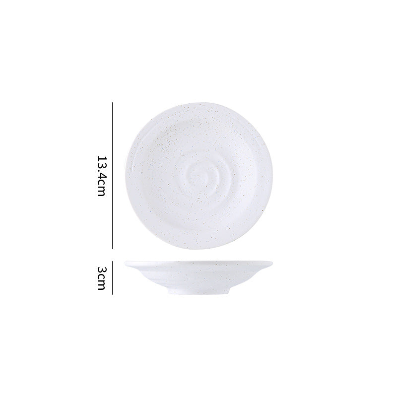 Minimalist and high-end ceramic bowls, plates, and dishes - creative, simple style for hotel restaurants, home use, western cuisine, steak plates, and dessert plates