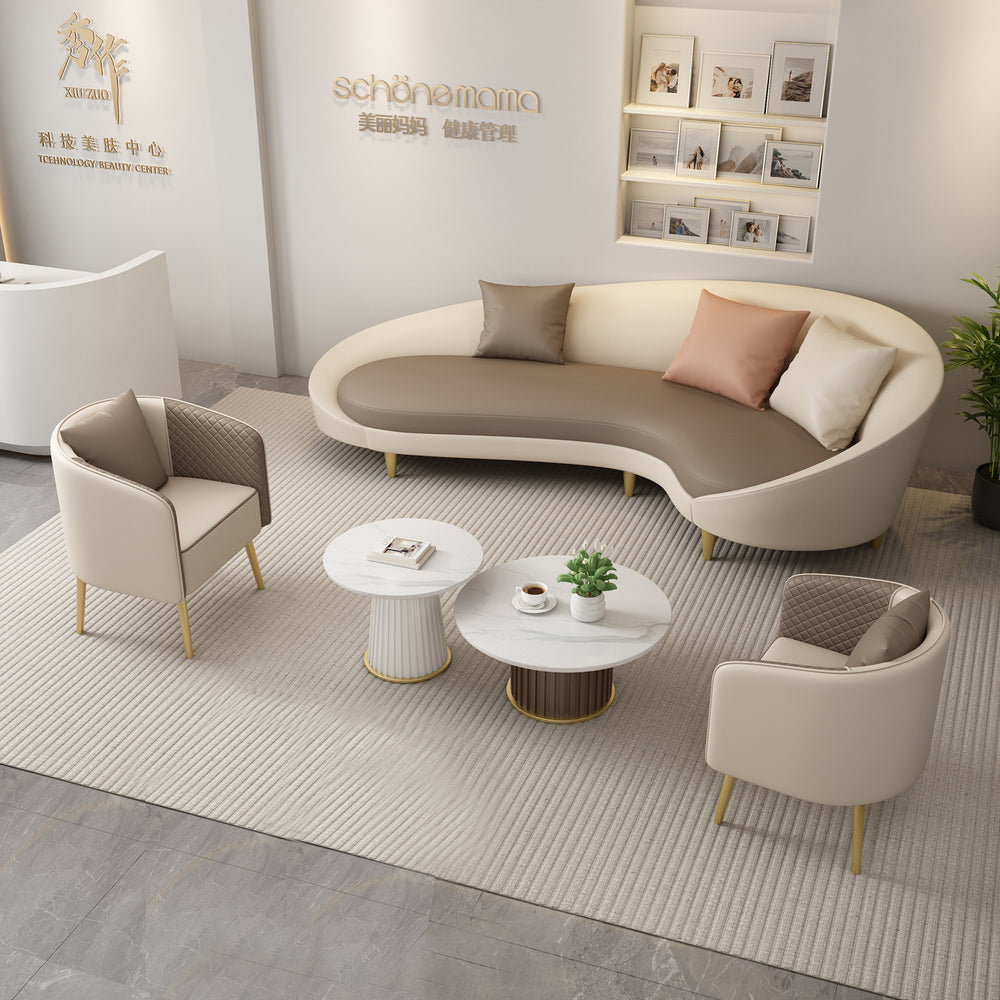 Nordic clothing store sofa simple modern curved internet celebrity shaped creative accessible luxury beauty salon casual store reception