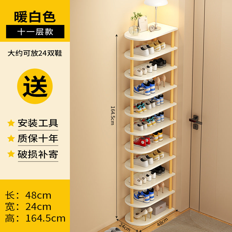 Shoe rack, multi-storey dormitory at the entrance of the home, simple small and narrow entrance door, shoe rack storage, space-saving shoe cabinet
