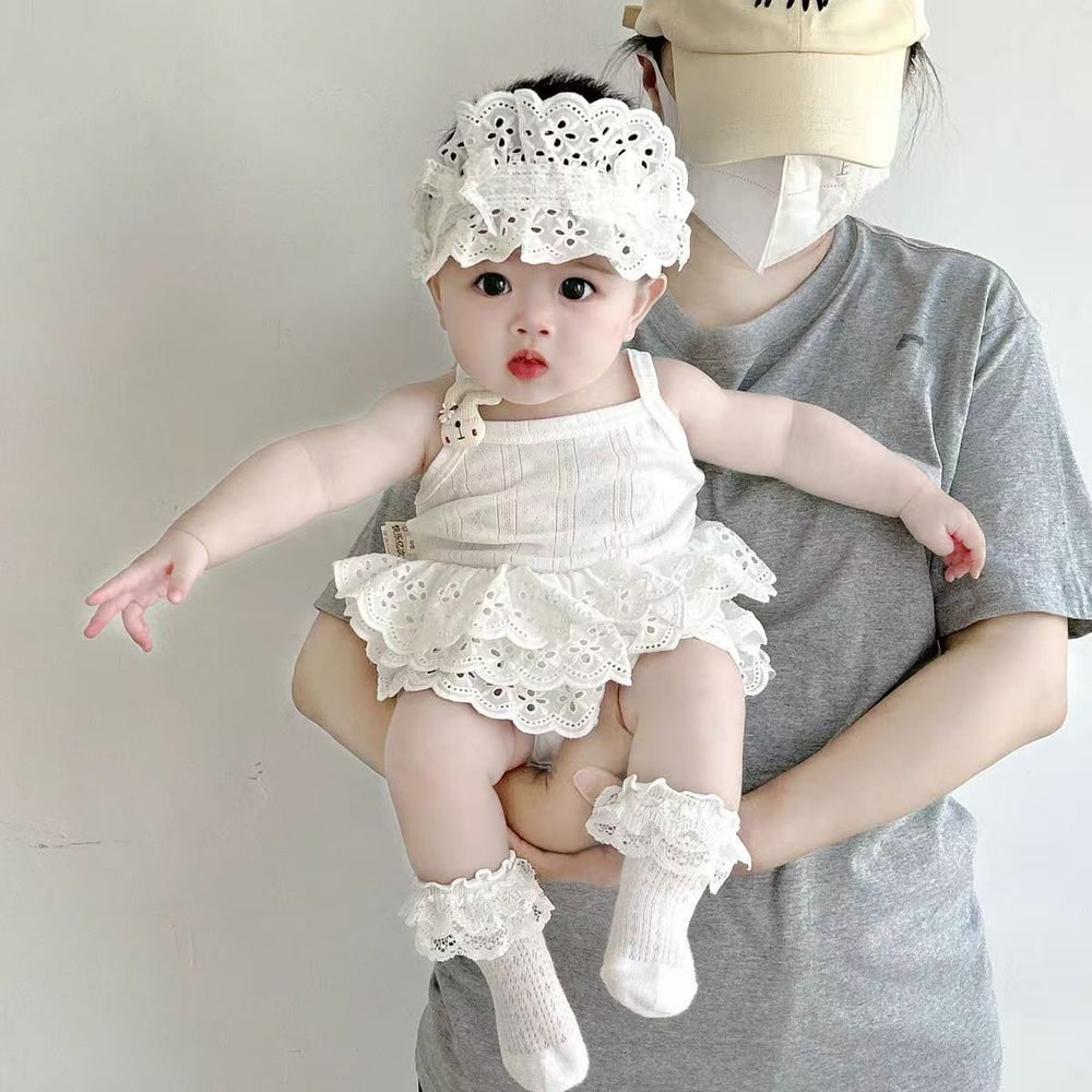 Summernew arrivalinfant outwear suspender bag butt shirt baby girl cute suspender cartoon bag butt skirt crawling suit summer