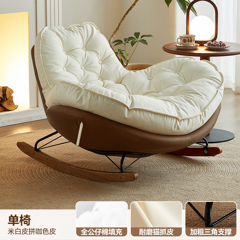 For home rocking chair can lie down and sleep chair adult lazy sofa popular balcony casual rocking chair