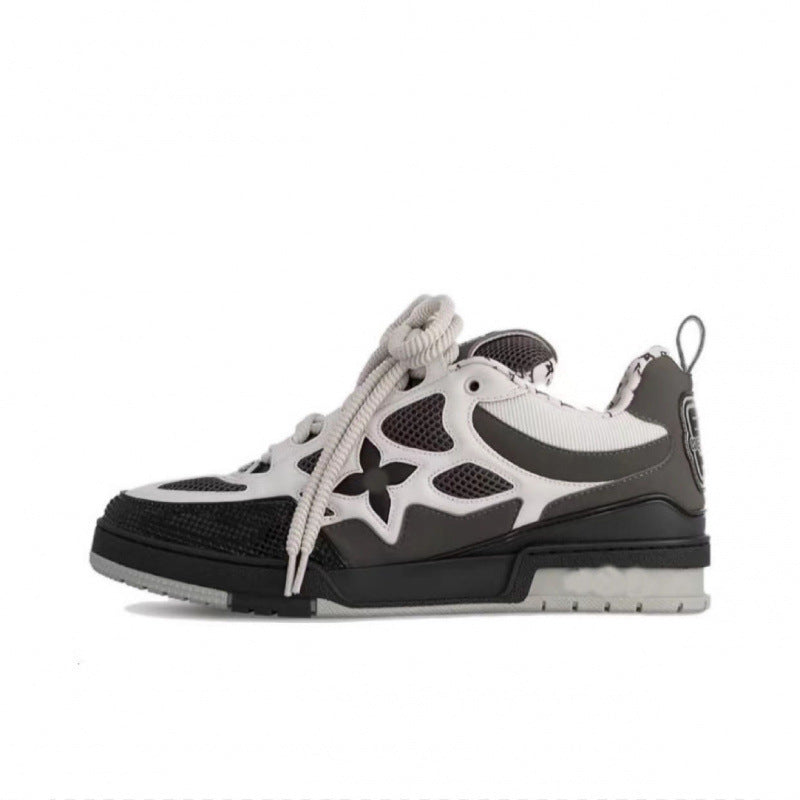 European market men's and women's bread shoes, height-increasing chunky sole dad shoes, fashionable and versatile sneakers, couple's skate shoes
