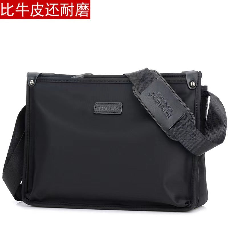Customized Korean version of Oxford spinning men's bag shoulder bag casual men's messenger bag large capacity trend horizontal men's bag