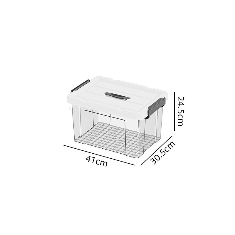 Plastic storage box, quilt storage box, toy sorting box, portable transparent books, clothes sorting storage box