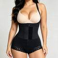 Bodyshaperfashion one-piece body shaping garment with straps and pressure zipper to lift buttocks and body shaping corset to tighten abdomen