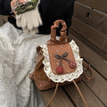 Fresh and sweet flap backpack - new autumn/winter lace school bag for girls