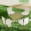 Outdoor folding chair and table camping set - portable, ultralight roll-up table and folding chair - factory direct