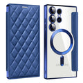 Suitable for a36 samsung s26ultra ya shield small fragrance magnetic leather case mobile phone case s24 all-inclusive flip protective cover
