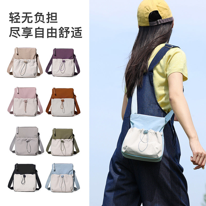 New Portable Dopamine Shoulder Messenger Bag Multifunctional Casual Commuter Mobile Phone Carry-on Sundries Storage Bag