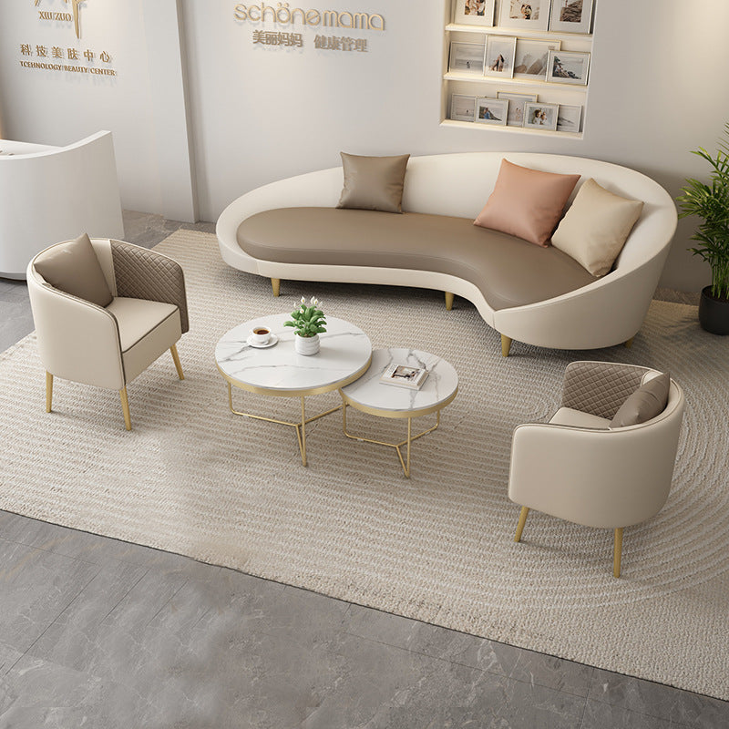 Nordic clothing store sofa simple modern curved internet celebrity shaped creative accessible luxury beauty salon casual store reception