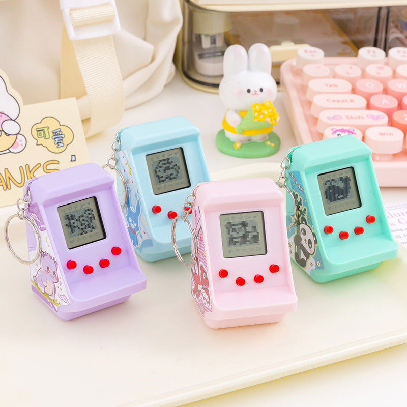 mini handheld arcade digital pet feeding kids toys nostalgic classic slot machine hanging ornaments gifts